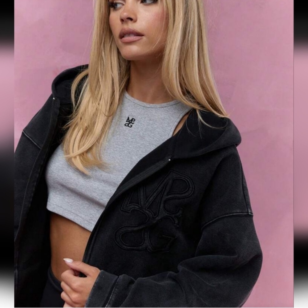 Missguided + Charcoal Utility Jacket - Picture 3 of 6